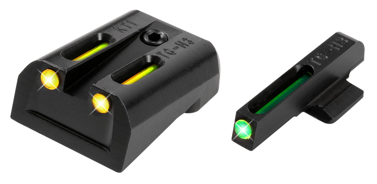 Truglo TG131KTY Brite-Site TFO Kimber Tritium/Fiber Optic Green Front Yellow Rear Black