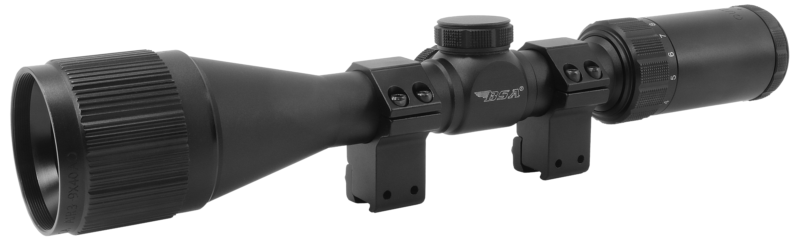 BSA Outlook 3-9x40mm AO Mil-Dot Matte Black Optic