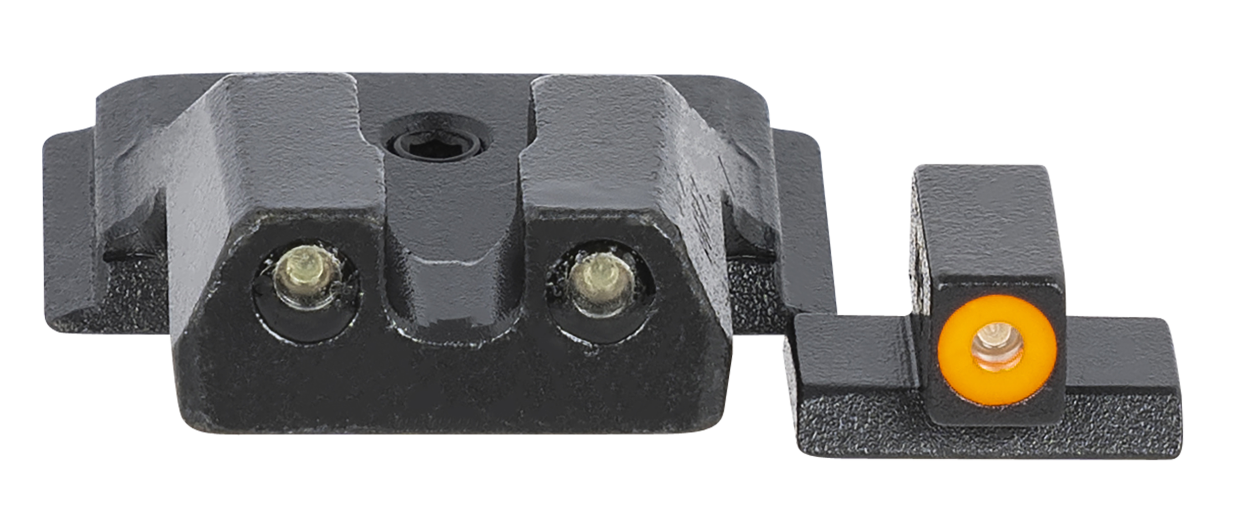 Meprolight Mepro Hyper-Bright Fixed Set w/ Orange Ring Front for Smith & Wesson M&P Shield, Shield Plus, & Shield (Non-EZ Models)