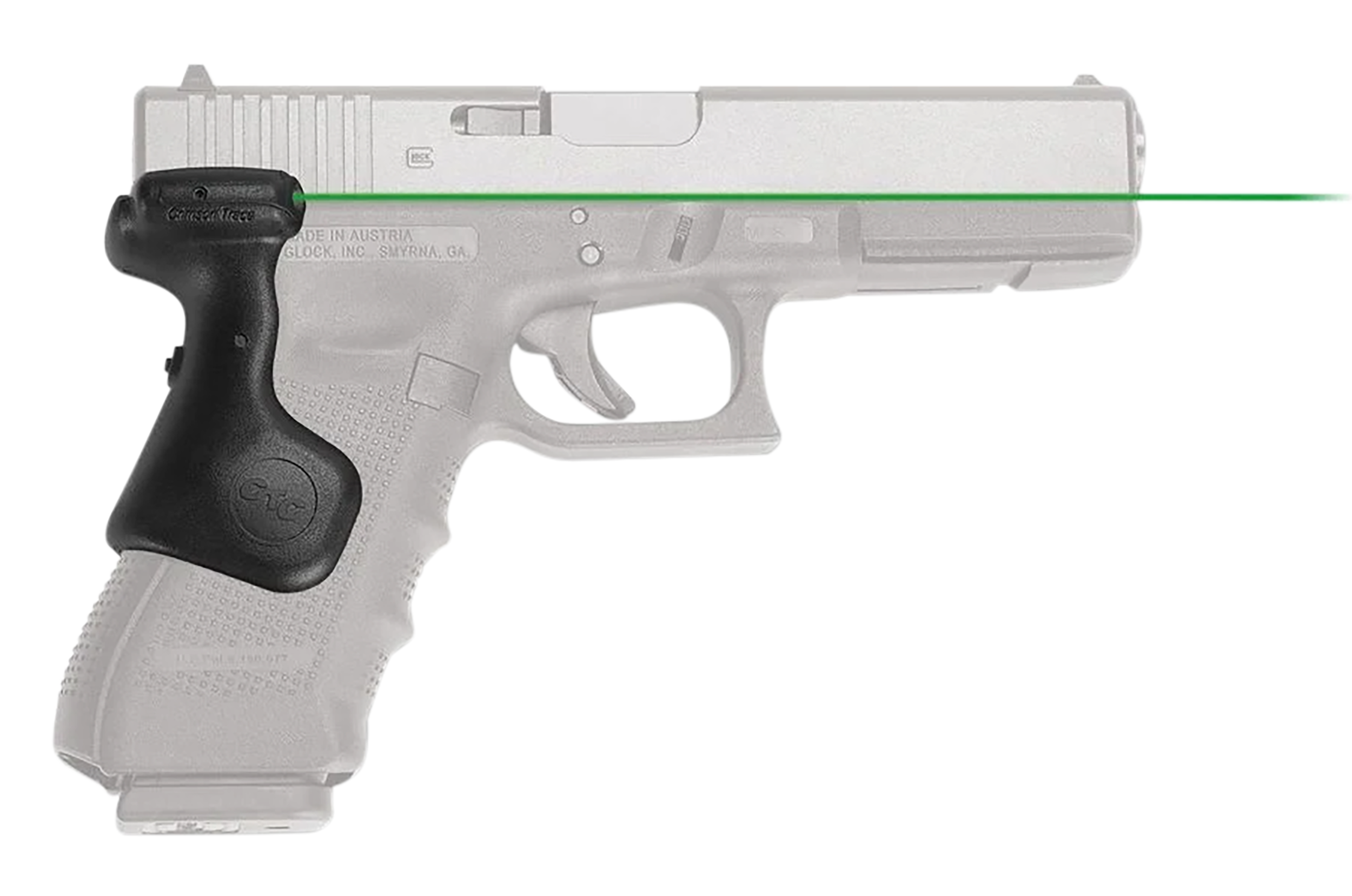 Crimson Trace LG-637G Green Lasergrips Black Glock Gen 3-5 Full Size