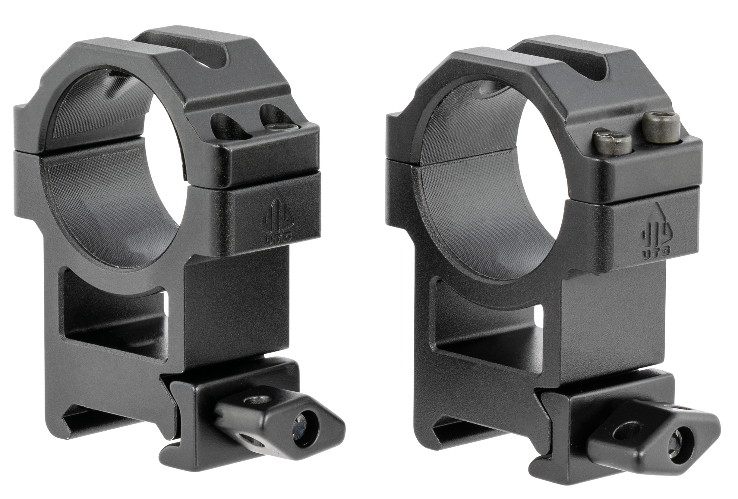 UTG Tiger High Profile 30mm Scope Rings Black Aluminum