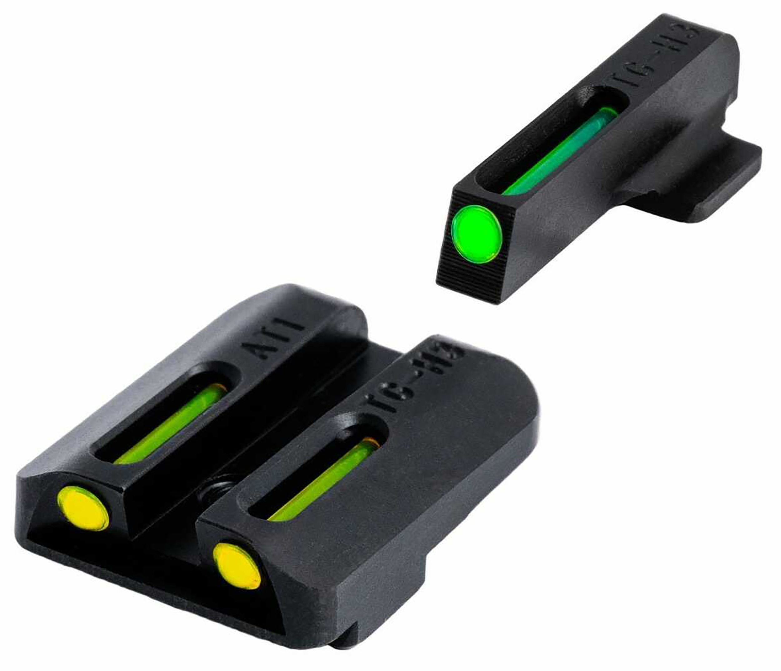 TruGlo TFO Green/Yellow Tritium Fiber Optic Sights 1911 Govt