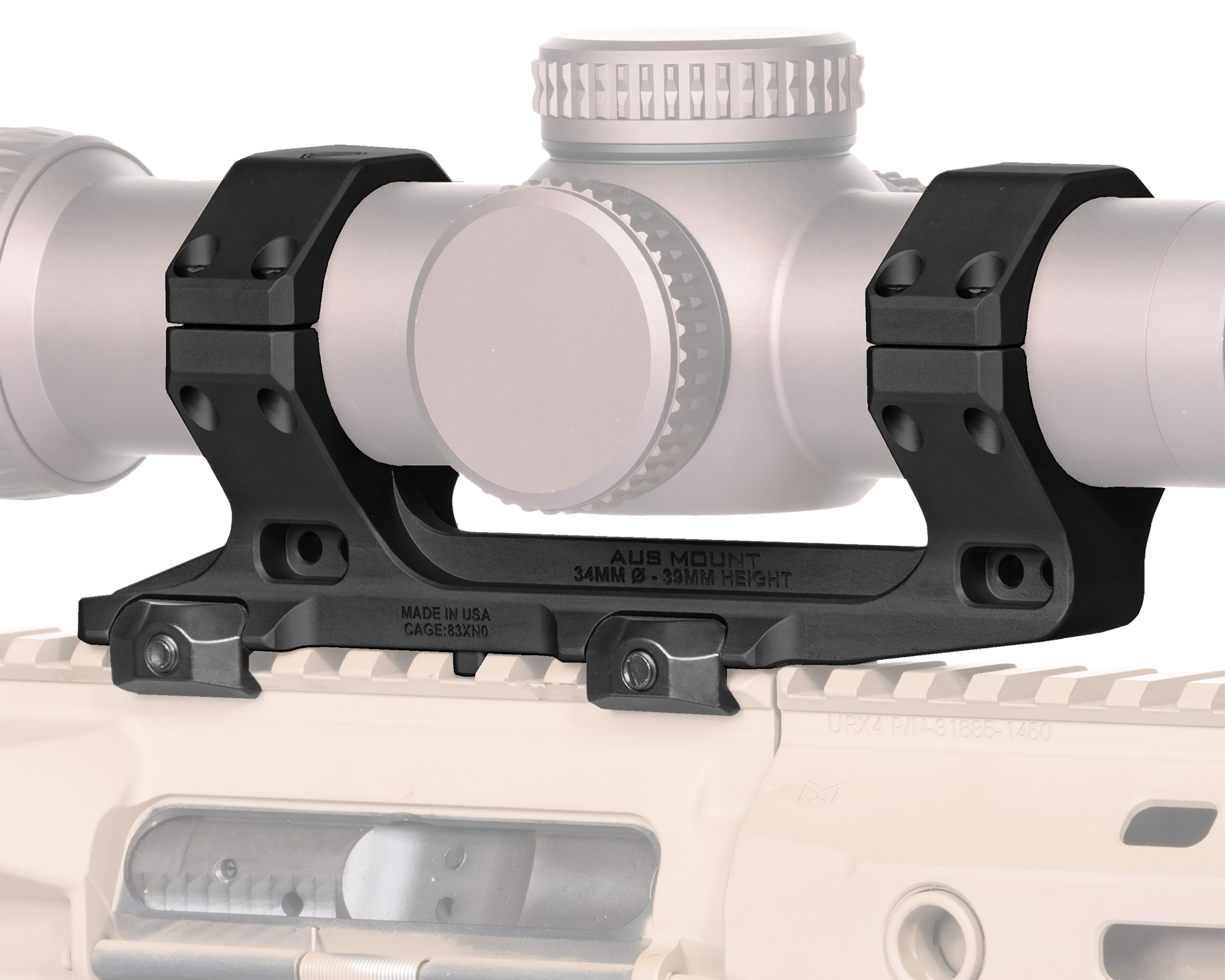 Reptilia AUS 34mm 1.54 Optic Mount Black