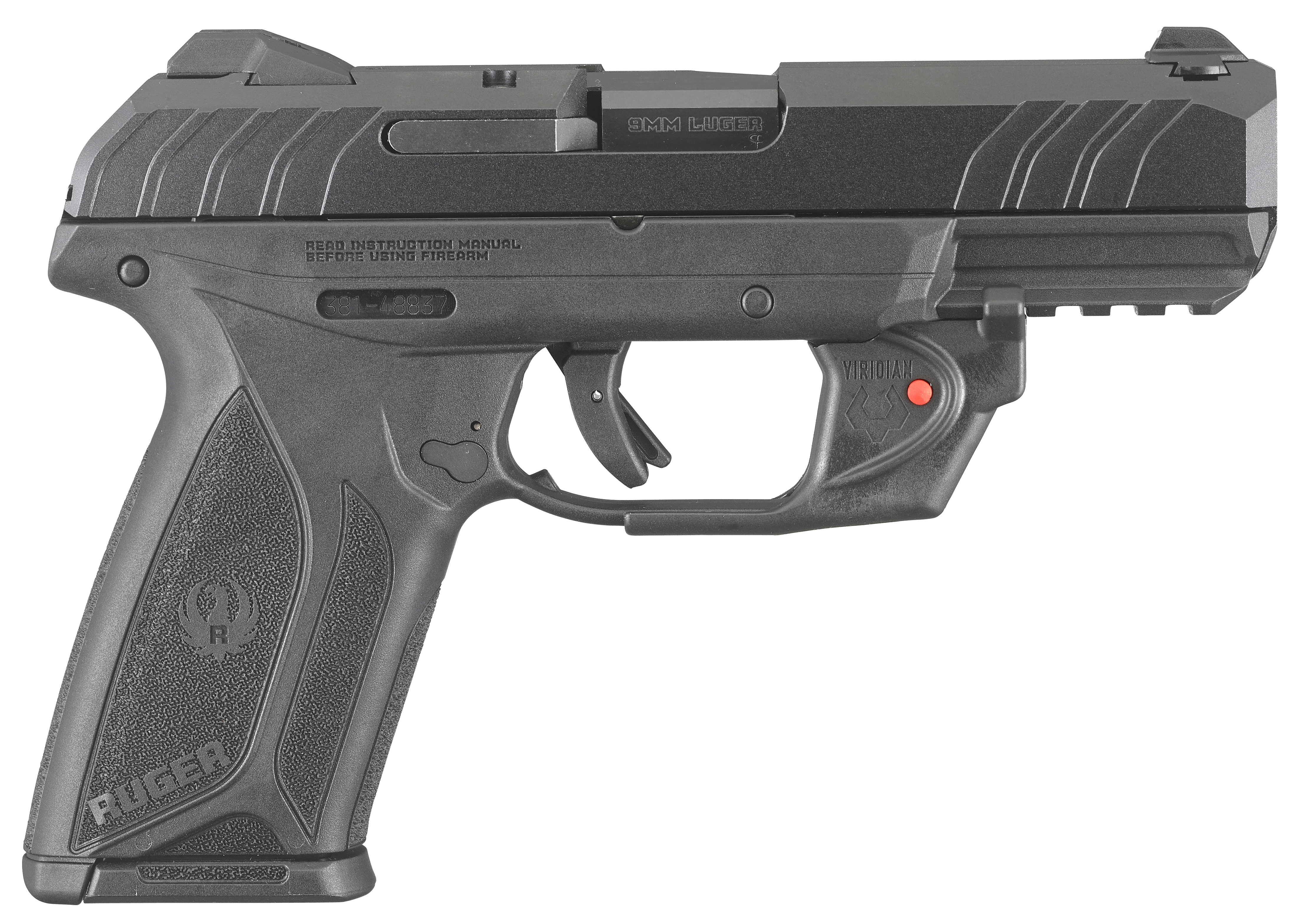 Ruger Security9 Compact Viridian Laserguard 9mm 15+1 Black/Blued