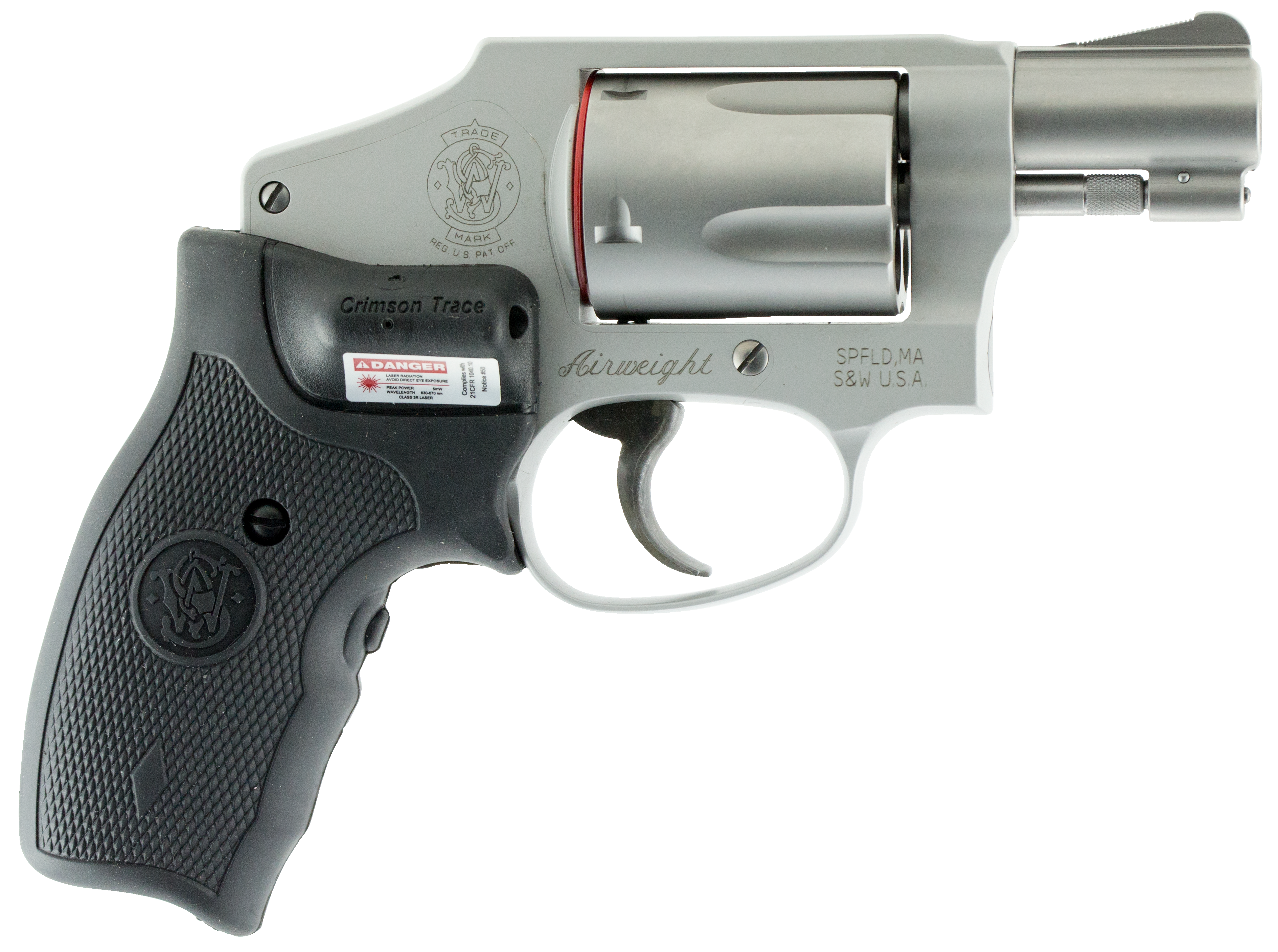 Smith & Wesson Model 642 J-Frame 38 Special +P w/Crimson Trace Laser - CA Compliant