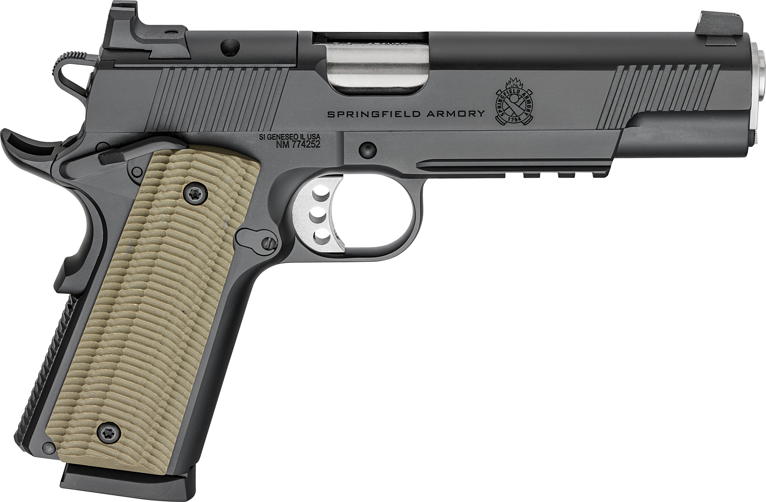 Springfield Armory(R) - PO9230AOS - 1911 Operator AOS 45 ACP 8+1 5" Semi-Auto Black Pistol