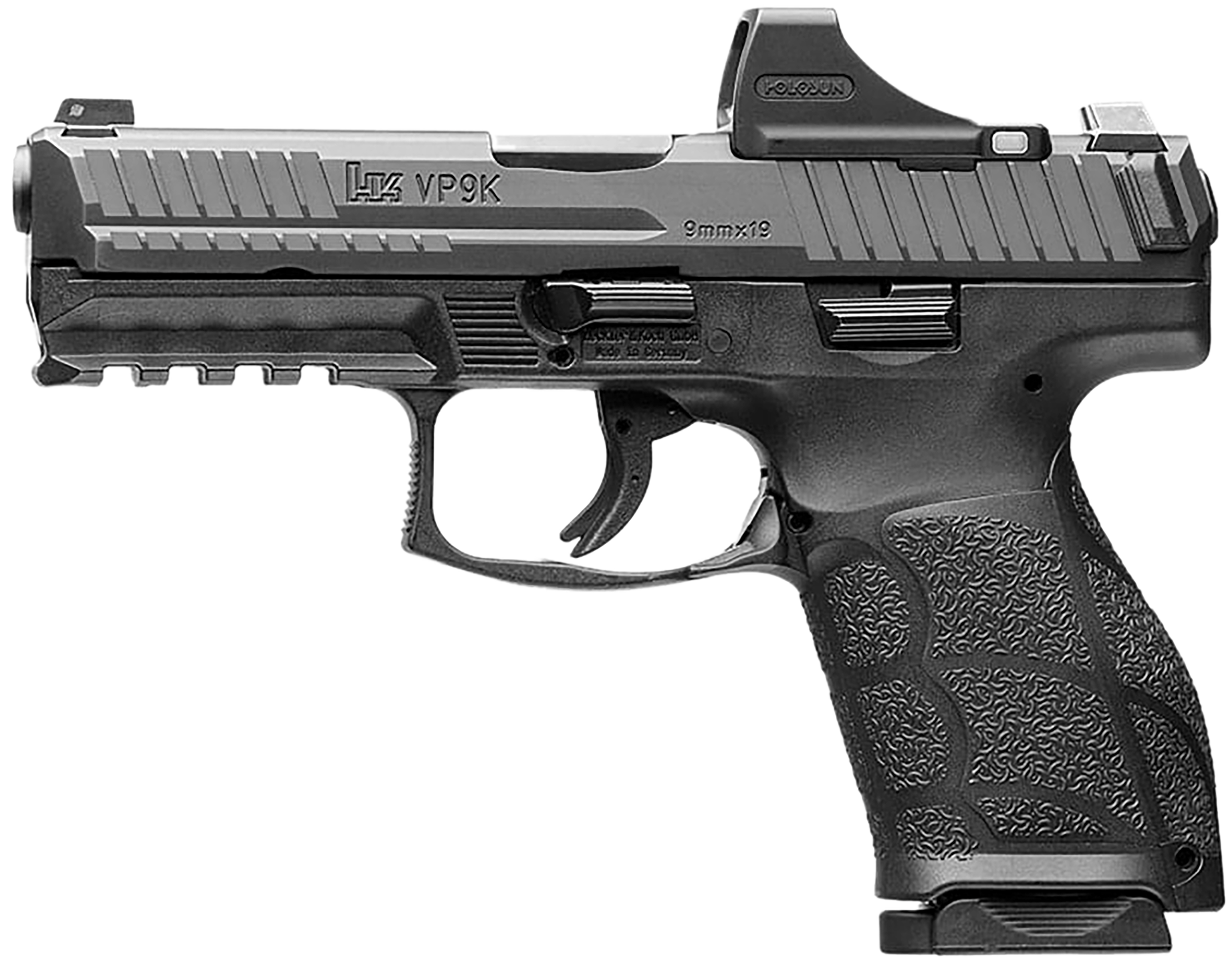 HK(R) - 81001120 - VP9A1 K w/Optic 9mm Luger 15+1 4.09" Semi-Auto Black Pistol