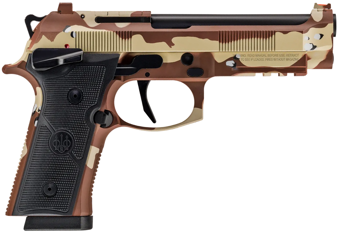 Beretta(R) - SPEC0730A18 - 92XI Combat Chocolate Chip 9mm Luger 18+1 4.7" Semi-Auto Camo Pistol