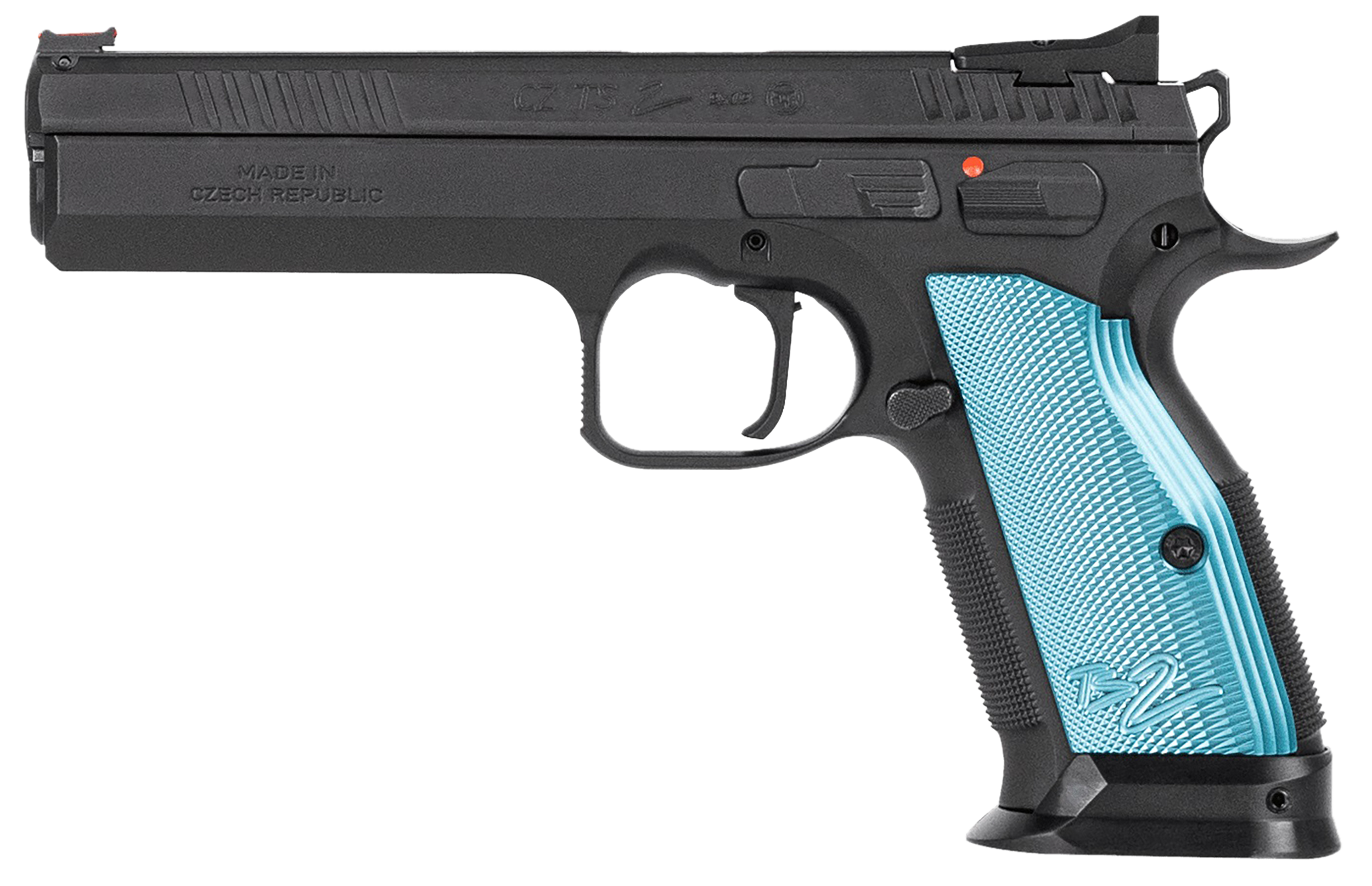 CZ TS 2 9mm 5.28 10rd Black Steel Blue Grip