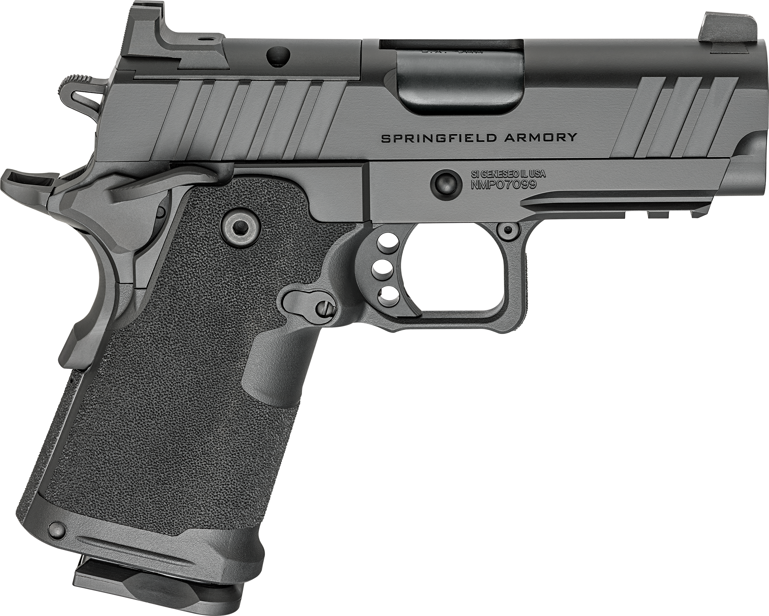 Springfield Armory(R) - PH9115AOS - 1911 DS Prodigy Compact AOS 9mm Luger 15+1 3.5" Semi-Auto Black Pistol