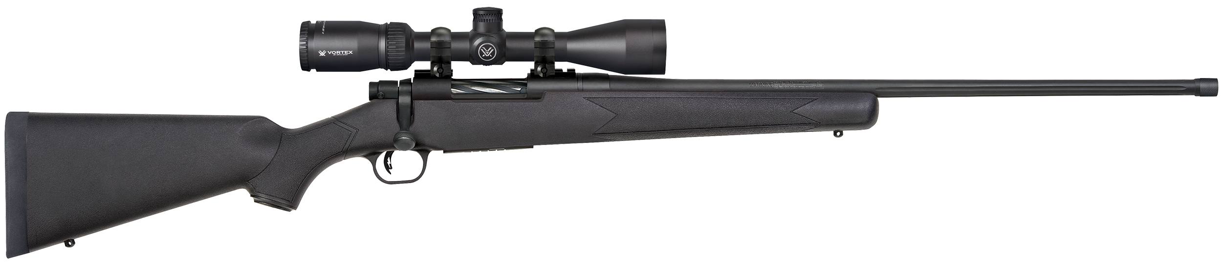 Mossberg(R) - 28244 - Patriot Vortex 6.5 PRC 4+1 24" Bolt Matte Blued Black Rifle