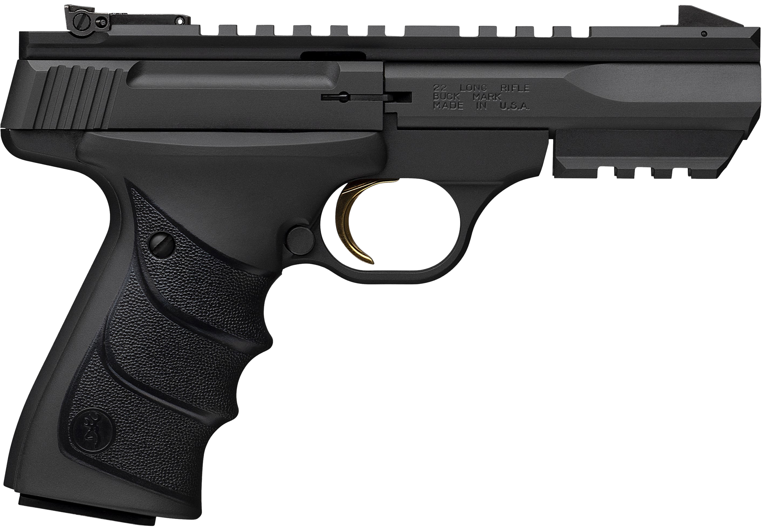 Browning(R) - 051602490 - Buck Mark Black Label URX 22 LR 5.50" Semi Auto 10+1 Matte Black/Matte Blued Pistol