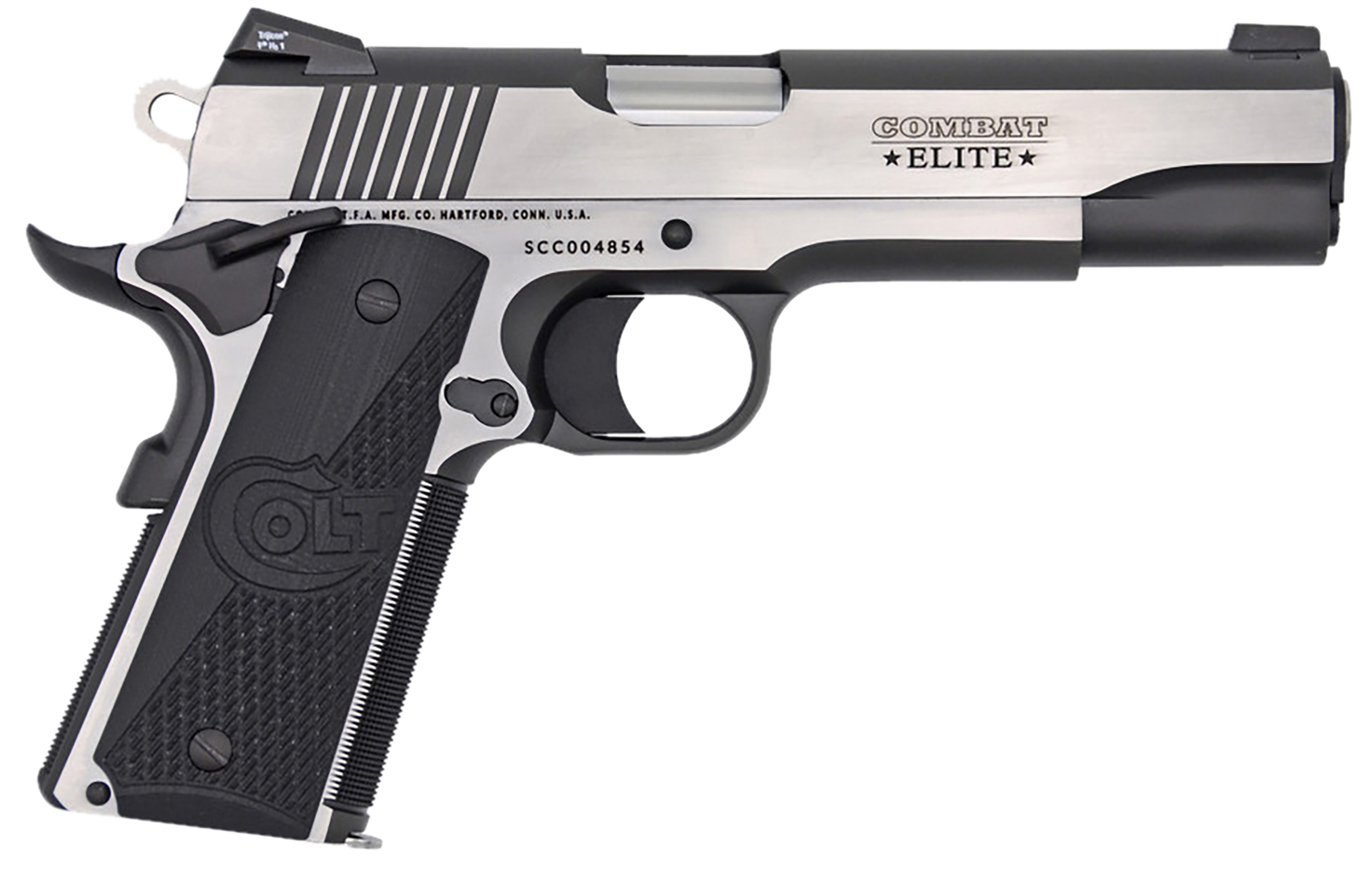 Colt 1911 Combat Elite 9mm 5 9+1 Two-Tone Stainless Steel