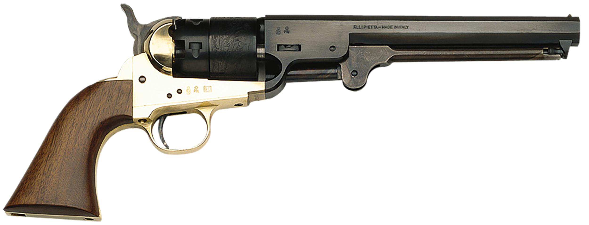 Traditions 1851 Navy .44 Caliber 7.378 Brass Revolver