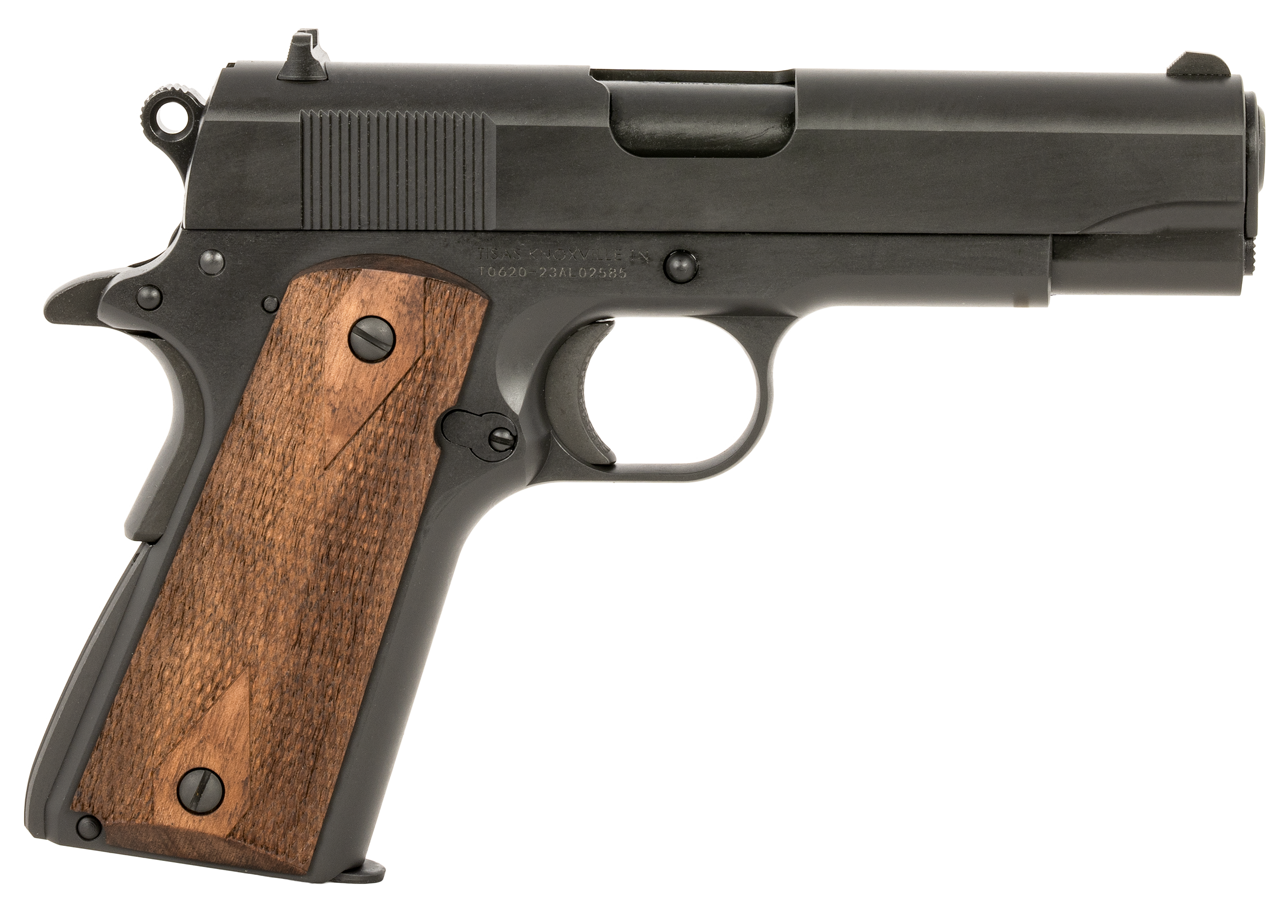 Tisas 1911 A1 9mm 4.25" 9+1 Black Steel Turkish Walnut