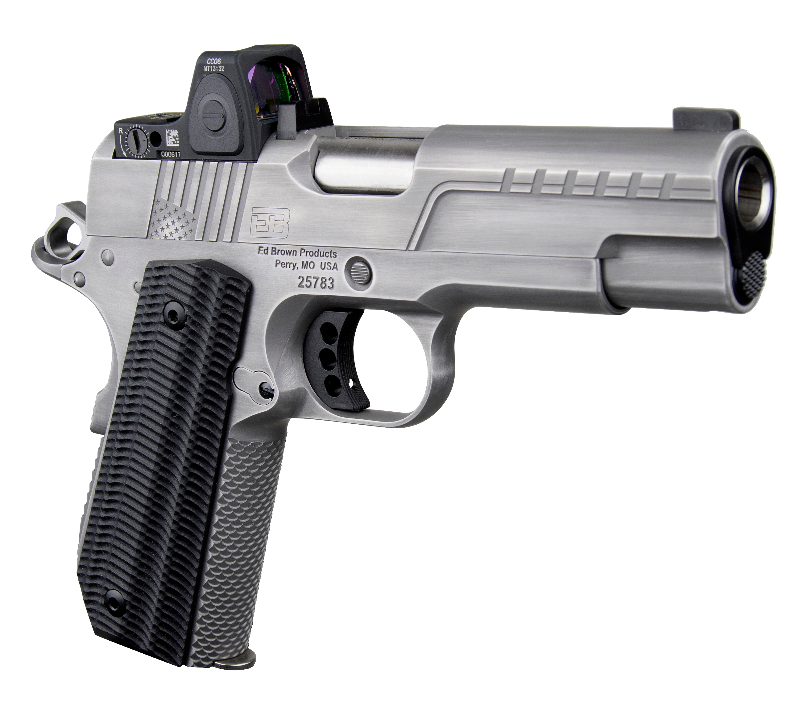 Ed Brown FX2 45 ACP 4.25 7+1 Stainless Steel Engraved