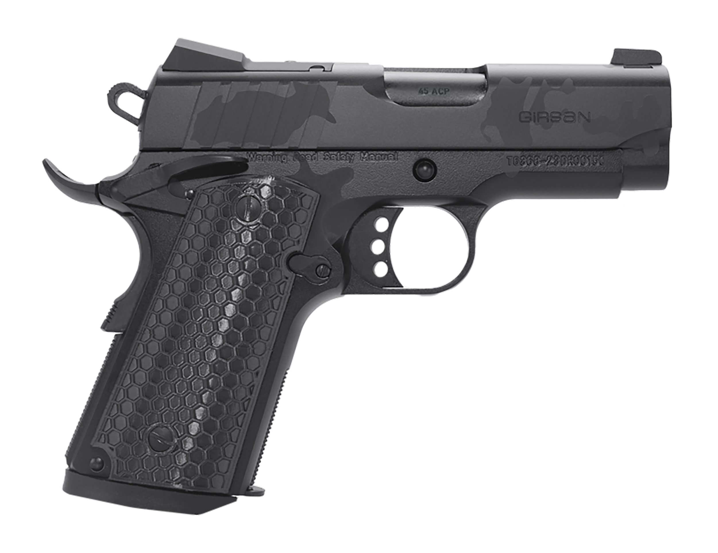 Girsan Influencer MC1911 9mm 3.40" 7rd Pistol, Black Camo - 391150