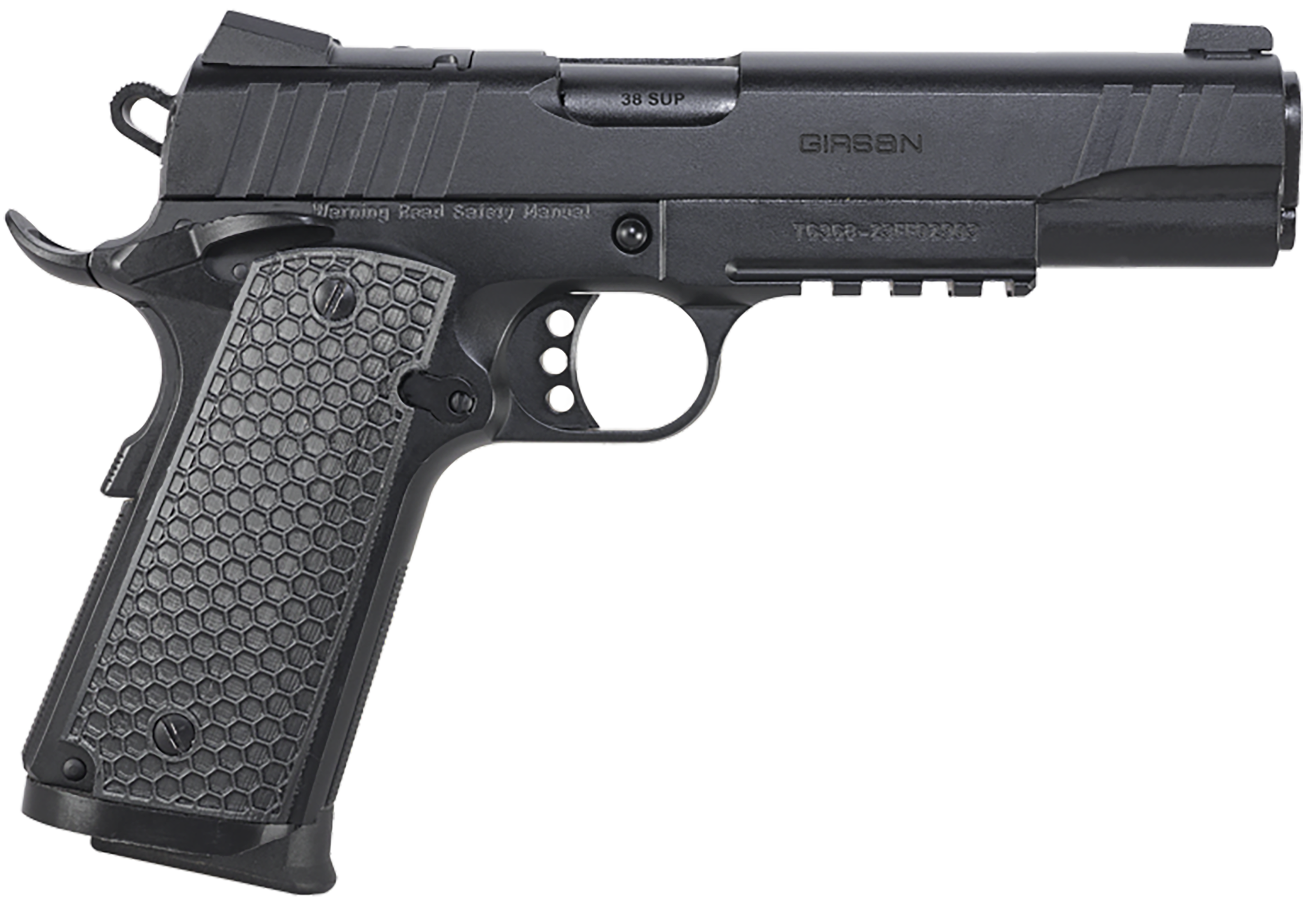 GiRSAN MC1911 S 45 ACP 5" 8+1 Black SAO Ambi Optic Ready