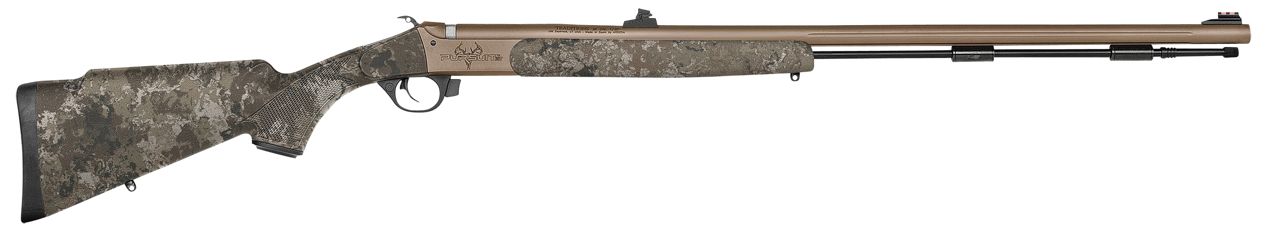Traditions Pursuit XT Northwest Magnum Muzzleloader Rifle .50 Cal Single Shot 26 Barrel Veil Wideland with Open Sights