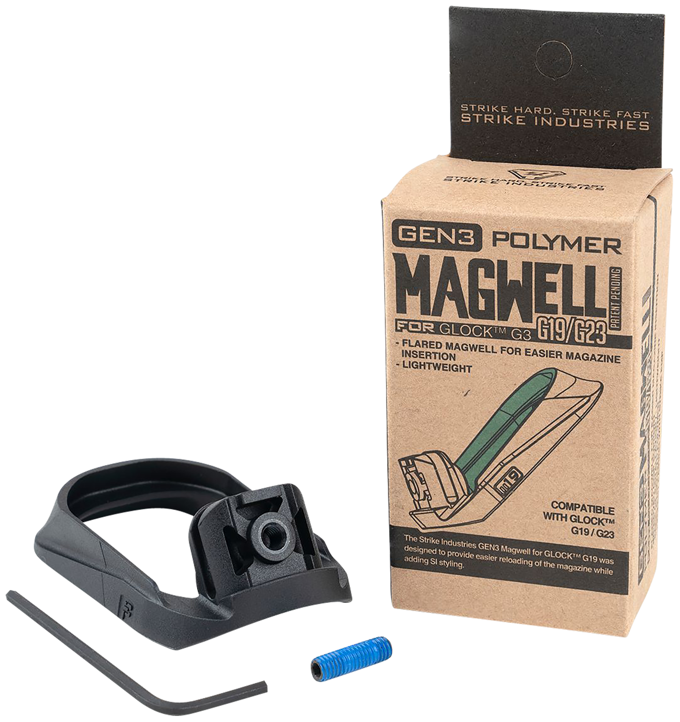 Strike Industries Polymer Flared Magwell for Glock Gen 3
