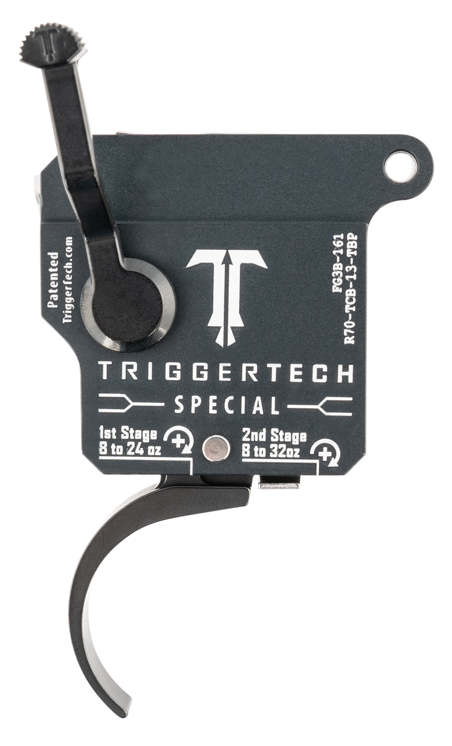 TriggerTech Remington 700 Pro Two-Stage Curved Trigger Gray