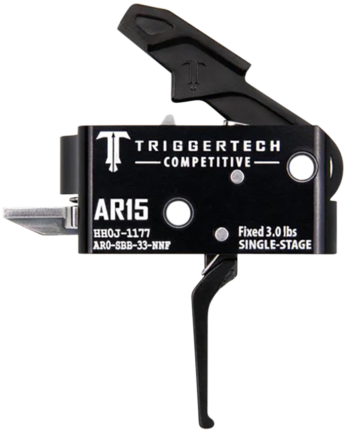 TriggerTech Competitive AR15 Single-Stage Flat Trigger Black