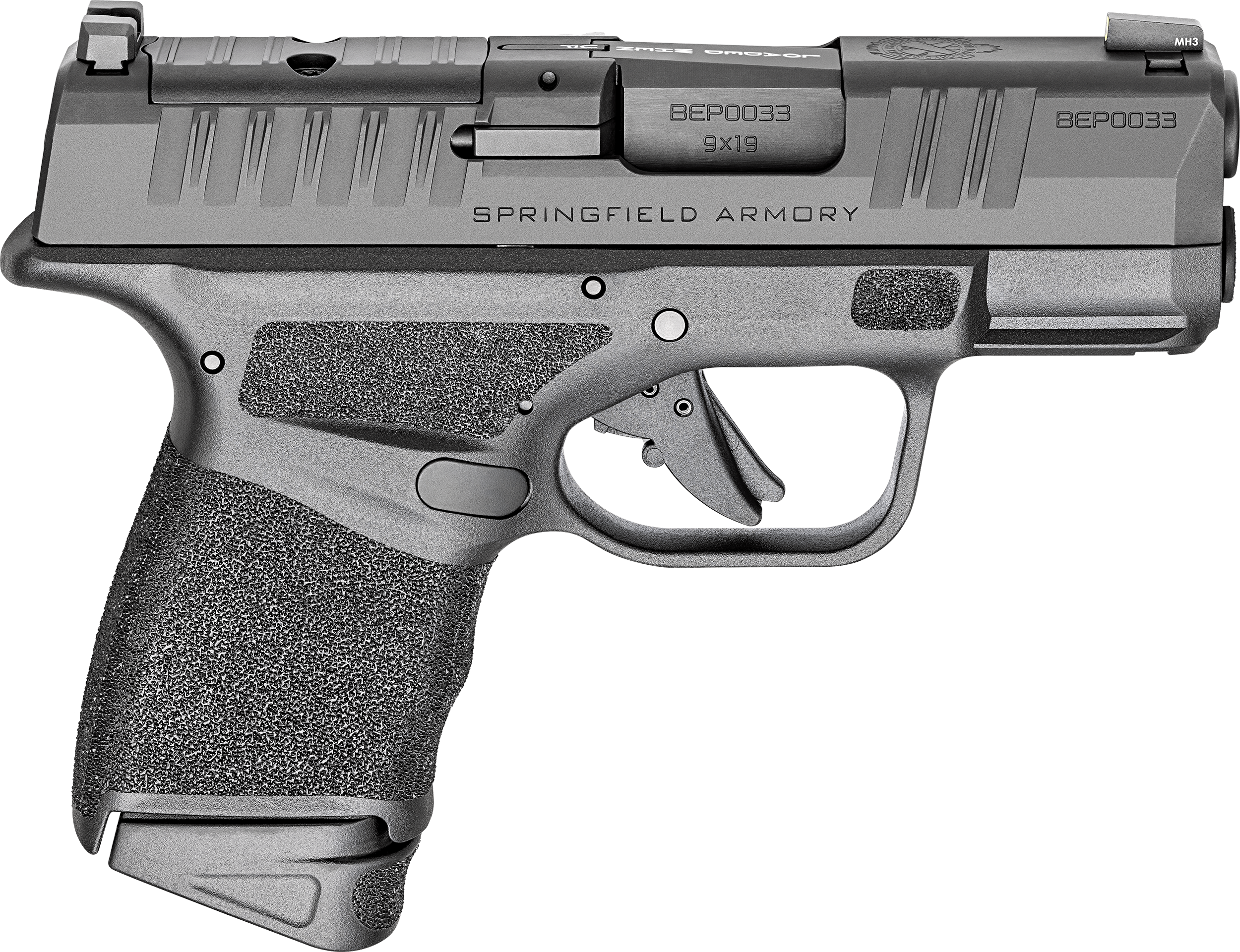 Springfield Armory(R) - HC9319BOSPCAP25 - Hellcat OSP Gear Up 25 CA Compliant 9mm Luger 10+1 3" Semi-Auto Black Pistol