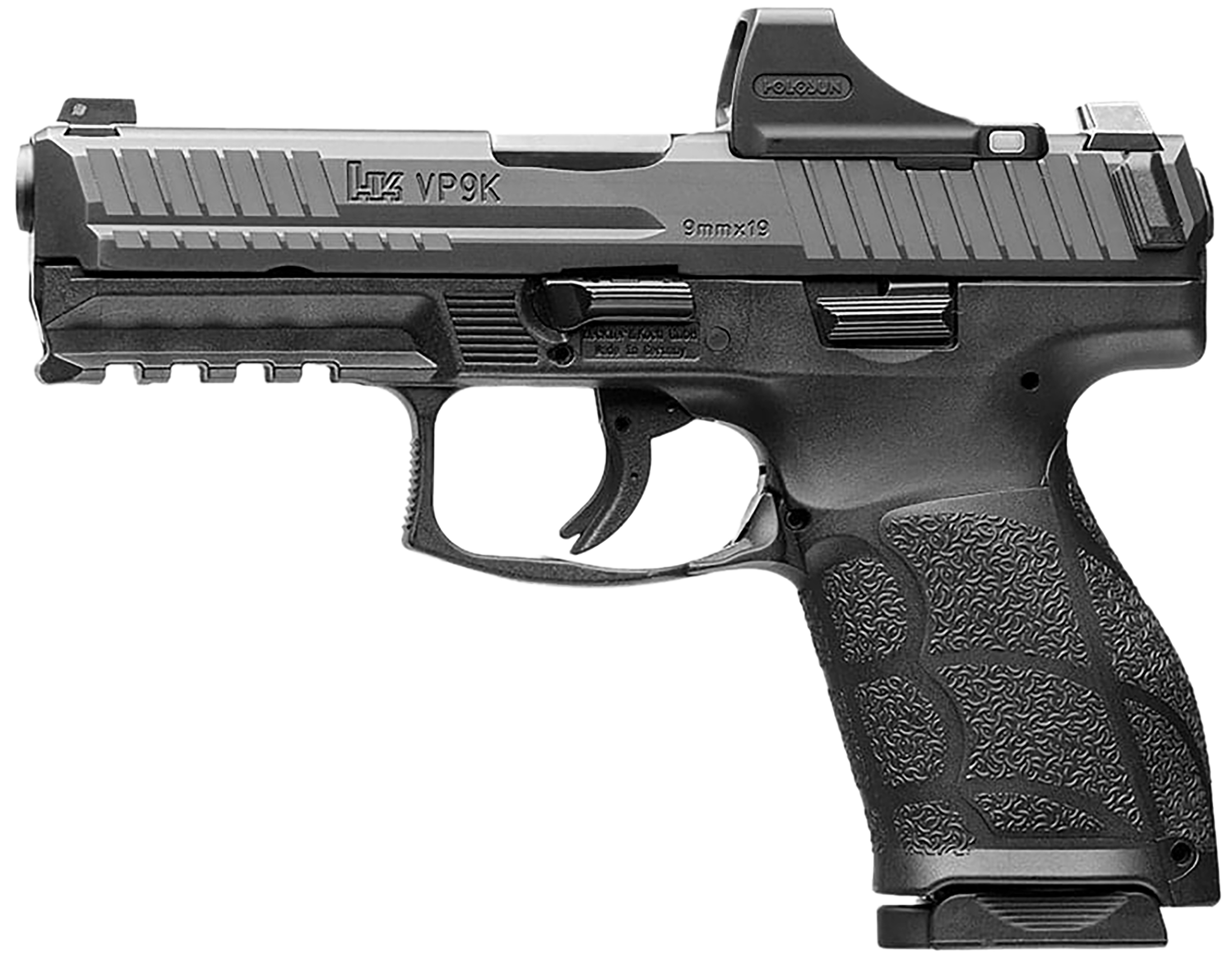 HK(R) - 81001121 - VP9A1 K OR SCS 9mm Luger 4.09" Semi Auto 10+1 Black Pistol