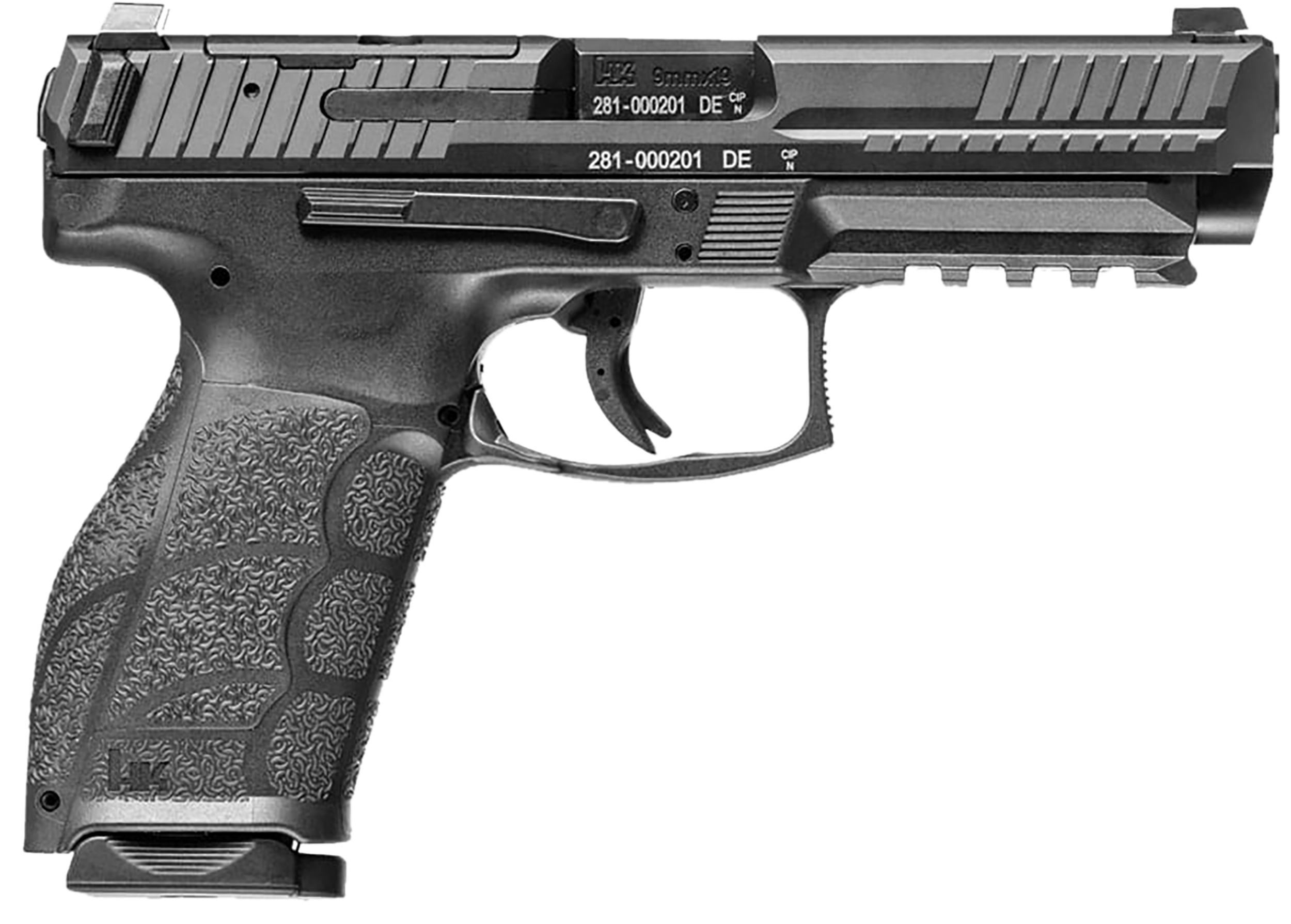 HK(R) - 81001065 - VP9A1 F 9mm Luger 15+1 4.53" Semi-Auto Black Pistol