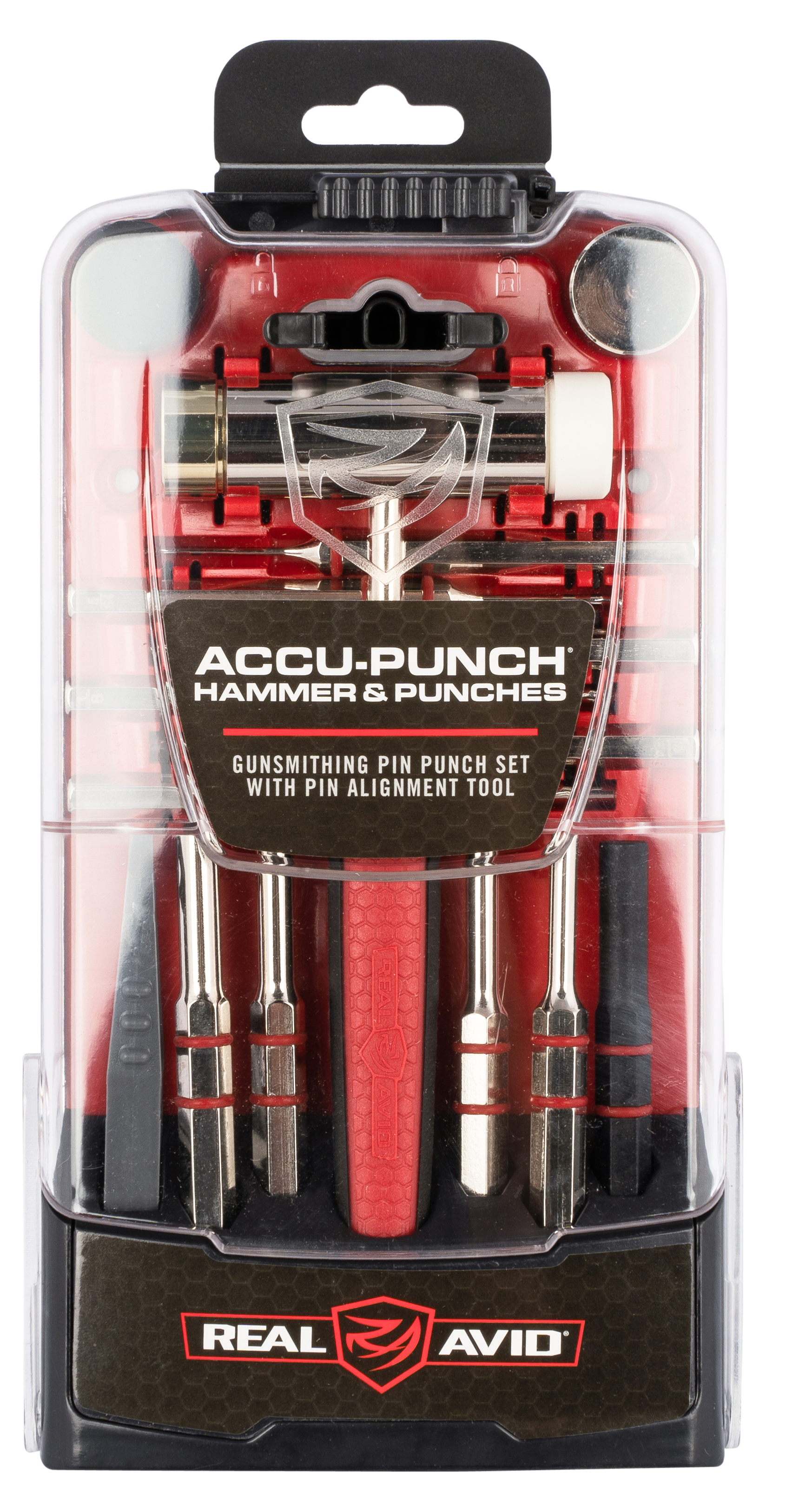 Real Avid AccuPunch Hammer Punches Red Rubber Handle