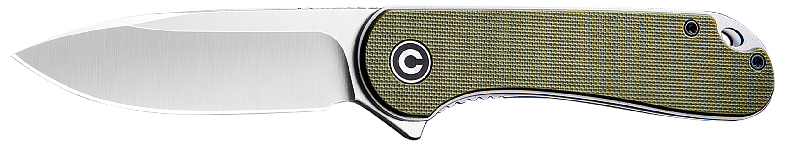 CIVIVI KNIFE ELEMENTUM 2.96 GREEN G10/SATIN D2 LINER LOCK