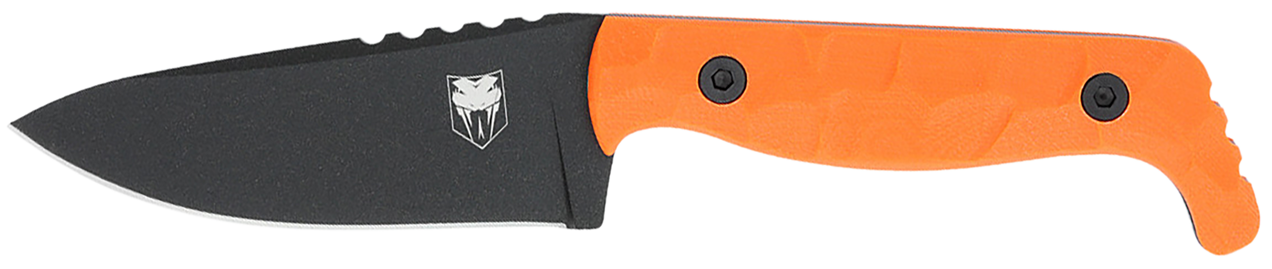 CobraTec Knives Kingpin EDC Fixed Knife Drop Point Orange - Ideal for EDC and Outdoor Activities - CTKPORG