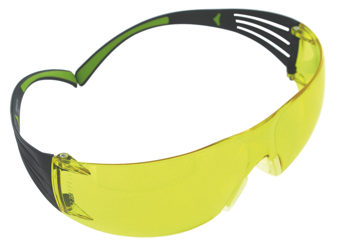 Peltor SF400PA8 Sport SecureFit 400 Safety/Shooting Glasses Polycarbonate Amber Lens w/Black Frame