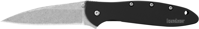 Kershaw Leek 3 Folding Knife Black Aluminum Handle 14C28N Steel