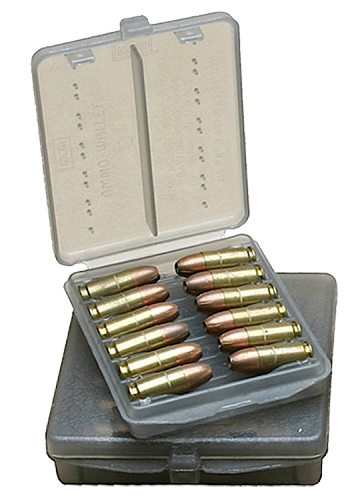 MTM Ammo-Wallet Clear Smoke Textured Polymer Holder