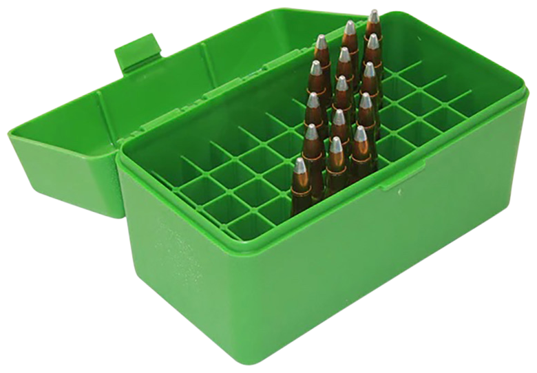 MTM Case-Gard Ammo Box FlipTop Green 50rd