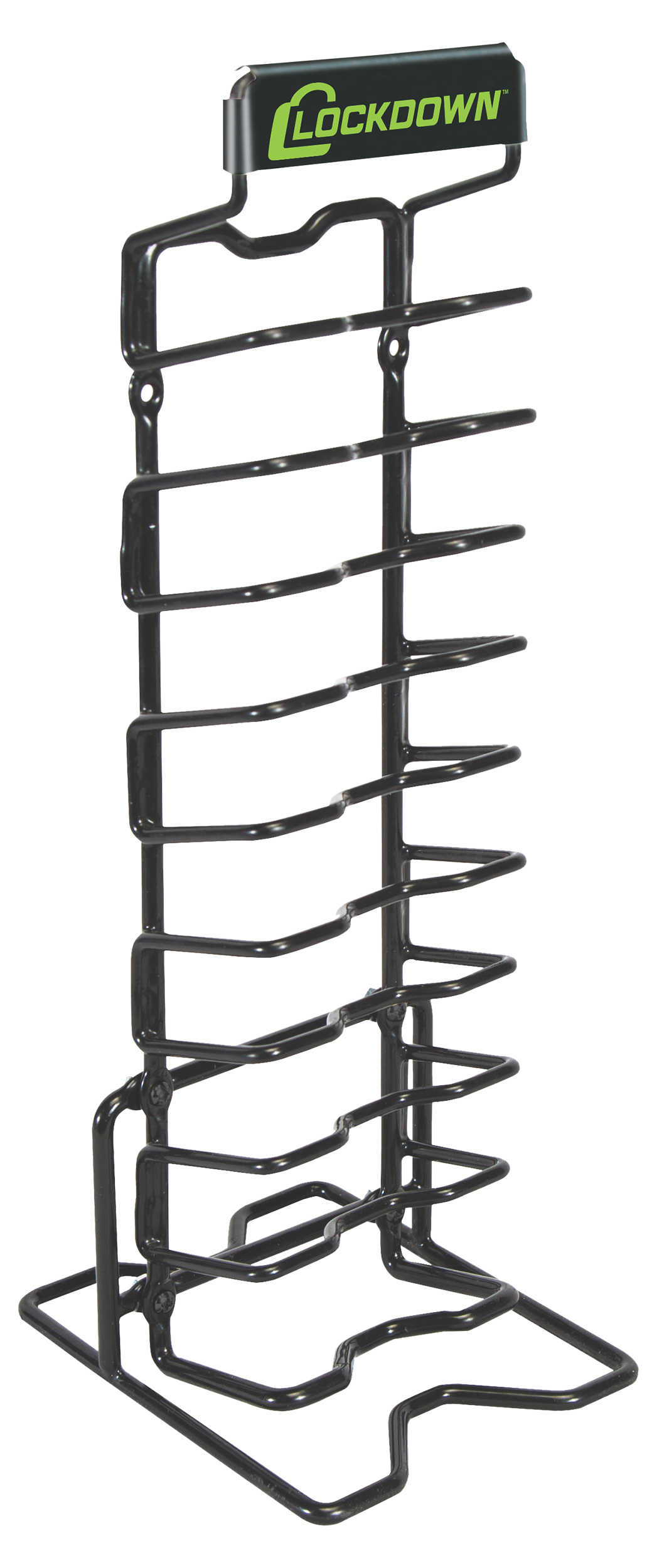 Lockdown Black Steel AR-15 Magazine Rack 10 Slots Universal