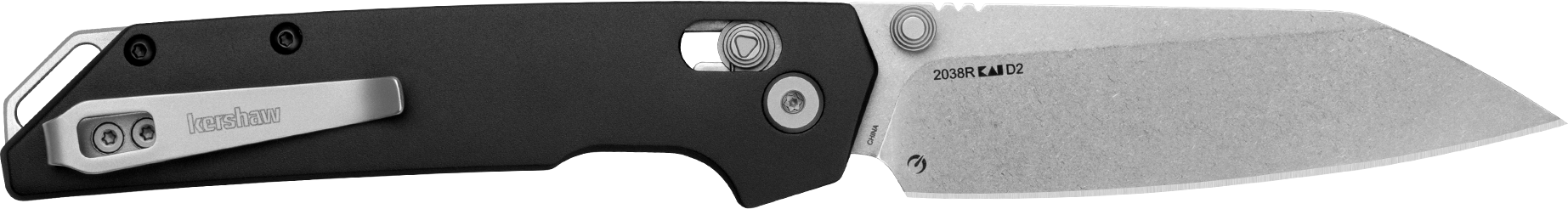 Kershaw Iridium Black Anodized Aluminum Reverse Tanto Knife