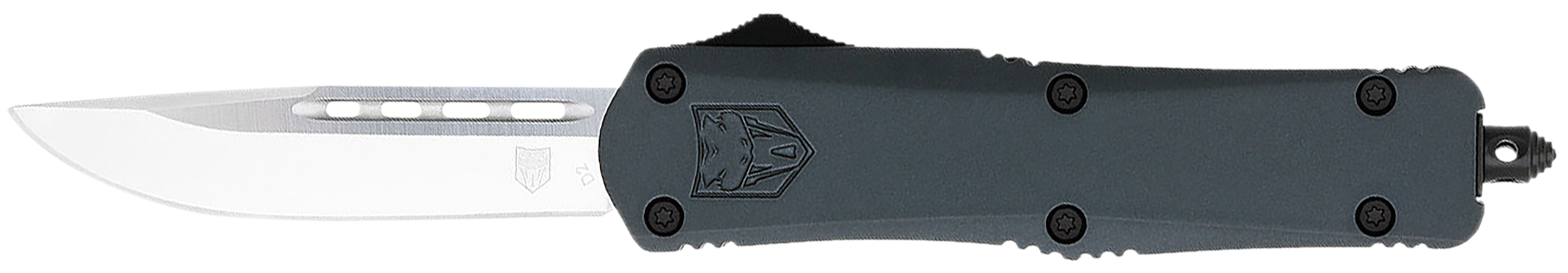 CobraTec FS3 Medium D2 Steel Blade Gray Aluminum Handle Knife