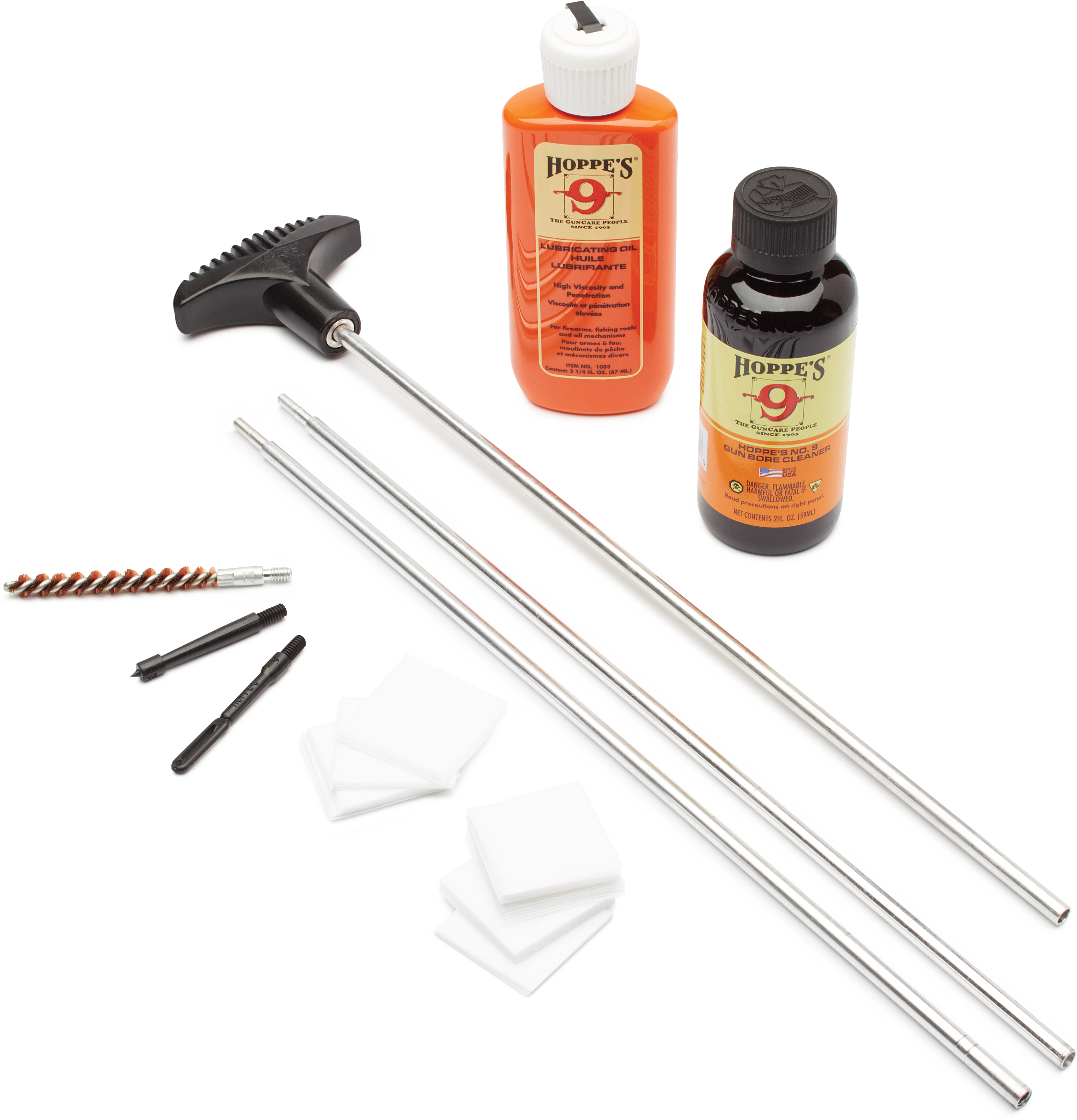 Hoppe's Rifle Cleaning Kit 22 Cal Clamshell - Hoppe's 22 Caliber Rifle Cleaning Kit Clamshell