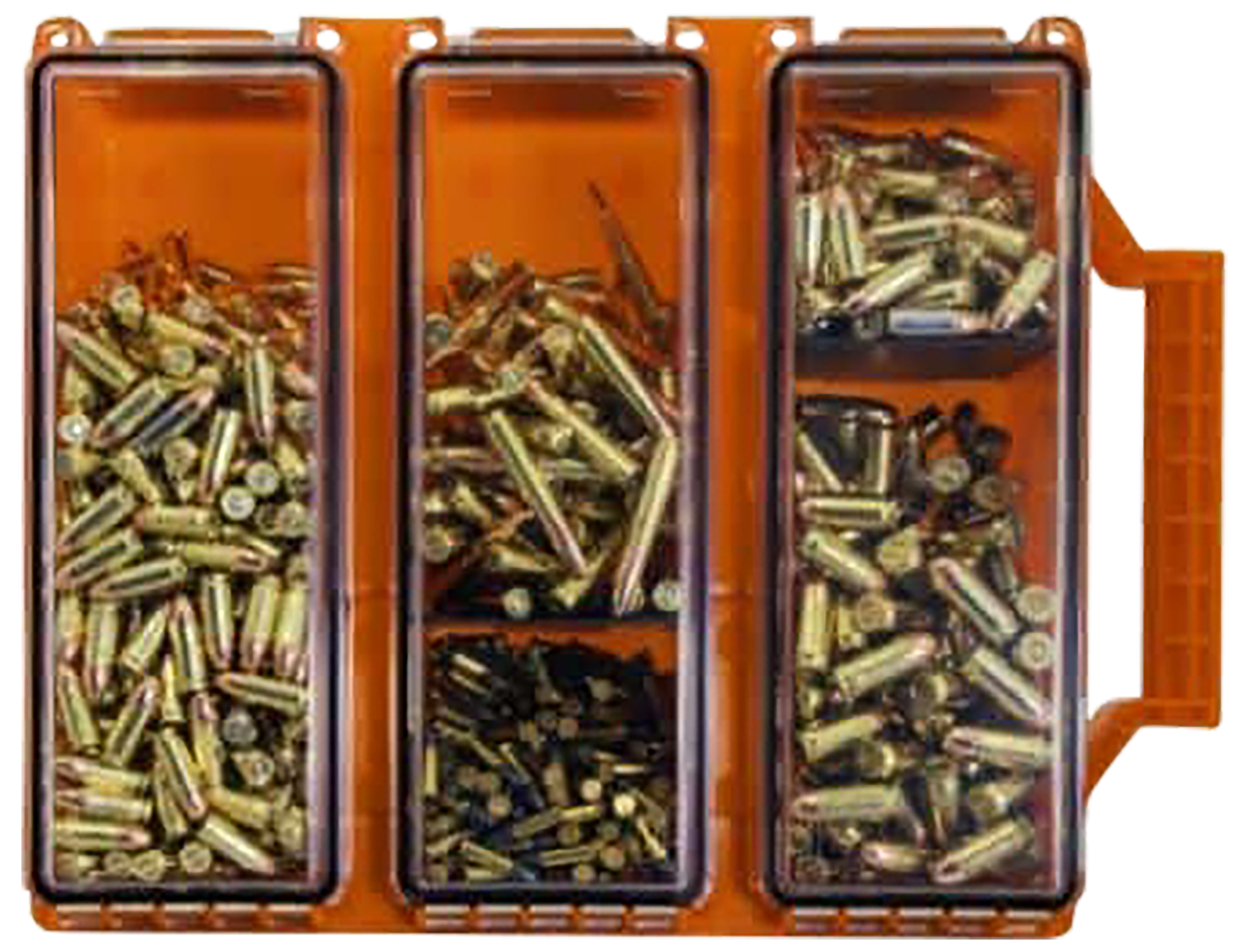 Berrys Tri-Can Triple Ammo Box Orange Plastic