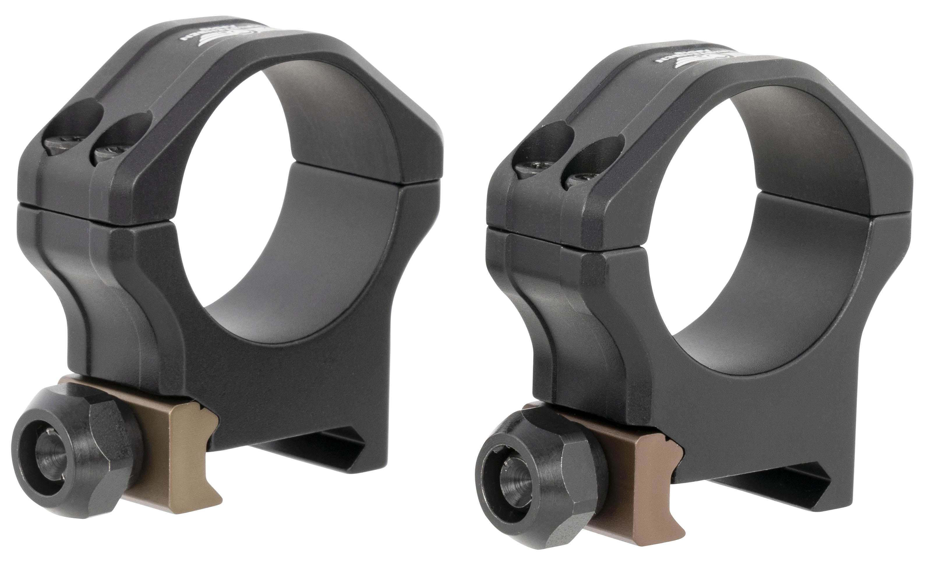 Christensen Arms Ultralight, 30mm Scope Rings, Medium, Lightweight, Black, Anodized