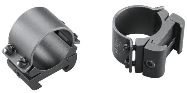 Weaver Sure Grip 1 inch Medium Aluminum Adjustable Non-Tactical Style Scope Ring, Matte Black - 49143