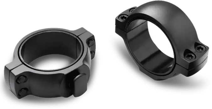 Burris Signature 1" Medium Steel 2-Piece Weaver Style Zee Ring, Matte Black - 420521