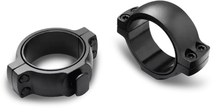 Burris Signature 1" Medium Steel 2-Piece Universal Dovetail Scope Ring, Matte Black - 420501
