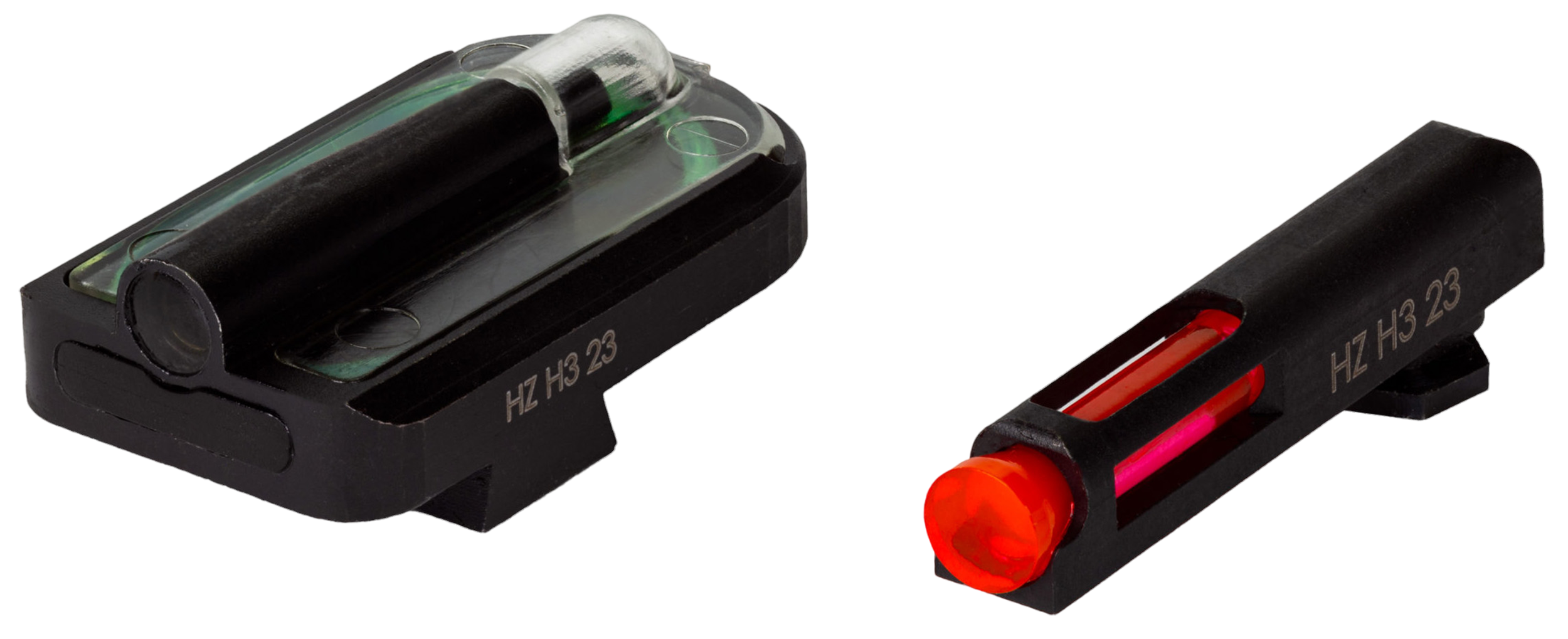 HiViz FastDot H3 Night Sight Set - Front/Rear with Red/Green for Night and Day Use - GGLFD21