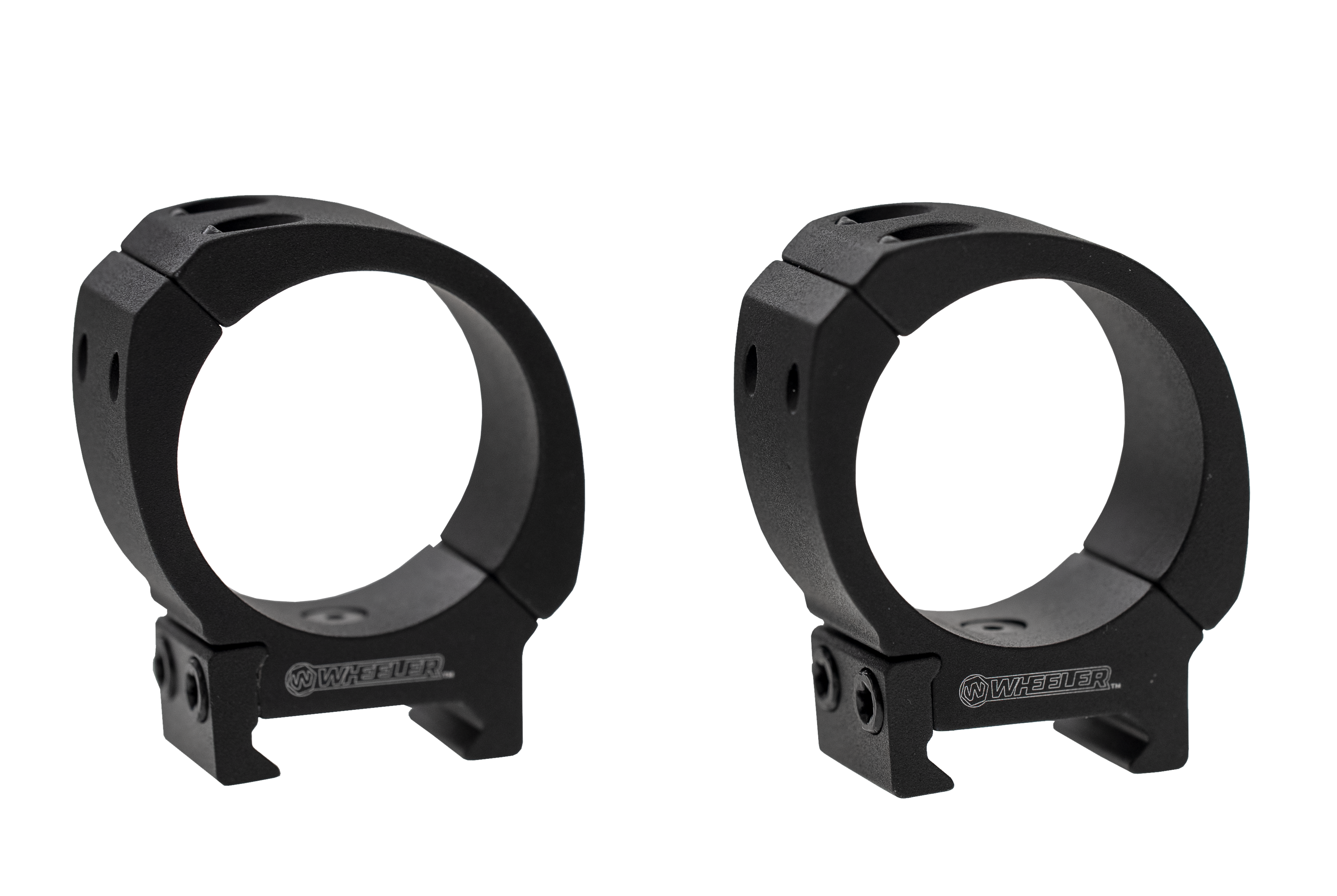 Wheeler 1'' Medium Bi-weaver Rings Black