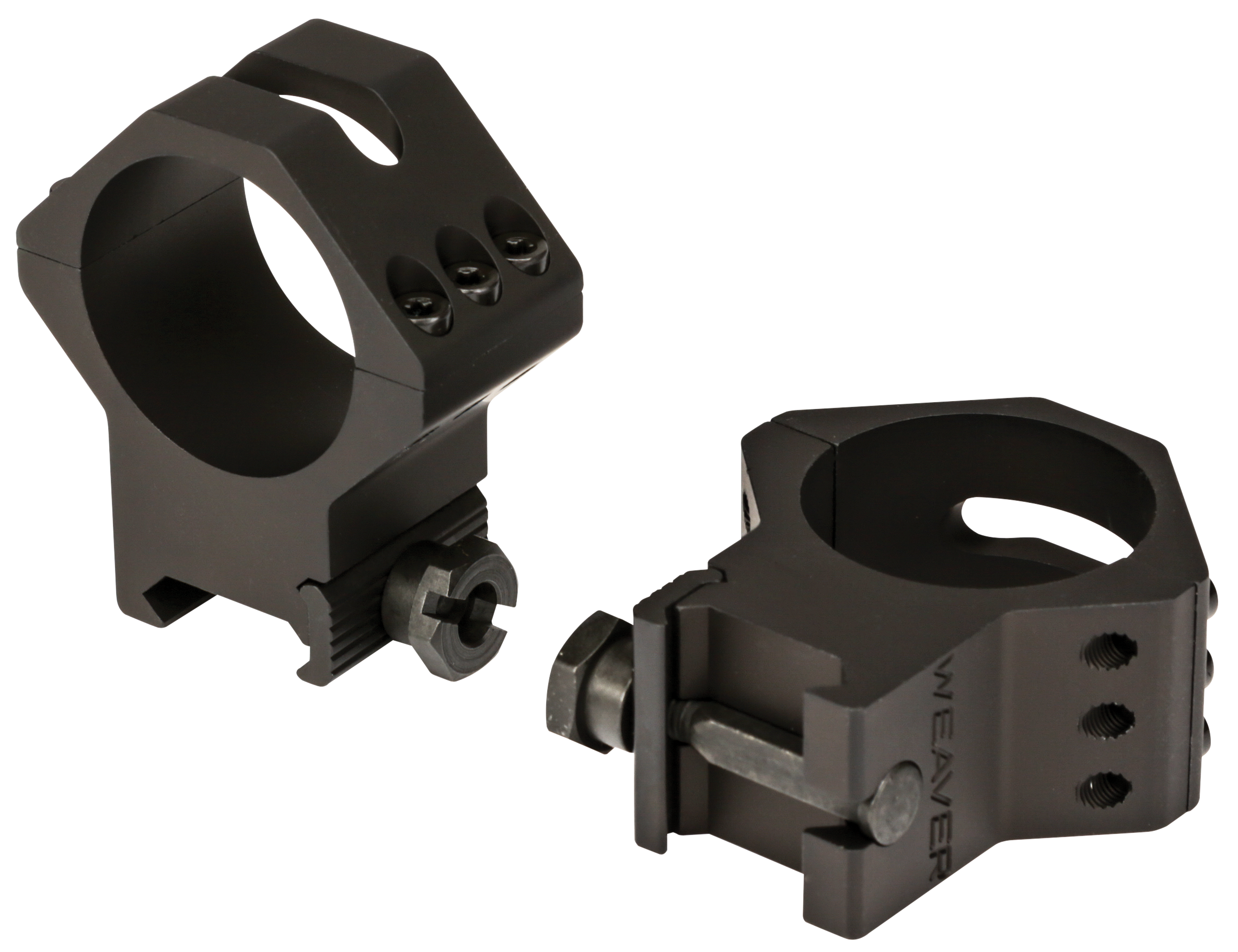 Picatinny High 34mm Matte Weaver 6-Hole Tactical Rings