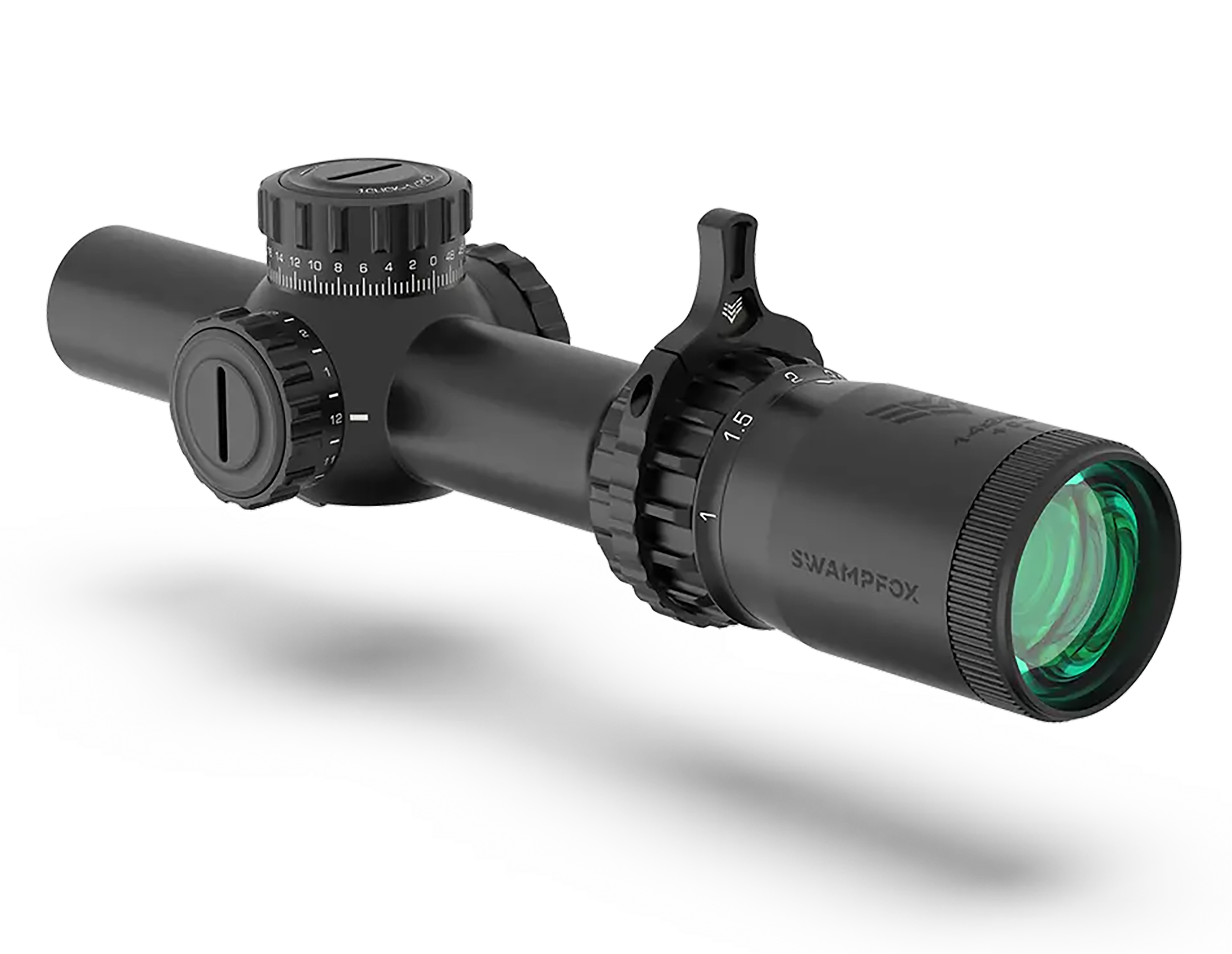 Tomahawk Ii Lpvo 1-4x24mm Sfp Illuminated Rifle Scope - Tomahawk Ii Lpvo 1-4x24mm Sfp Illuminated Red Bfo Black