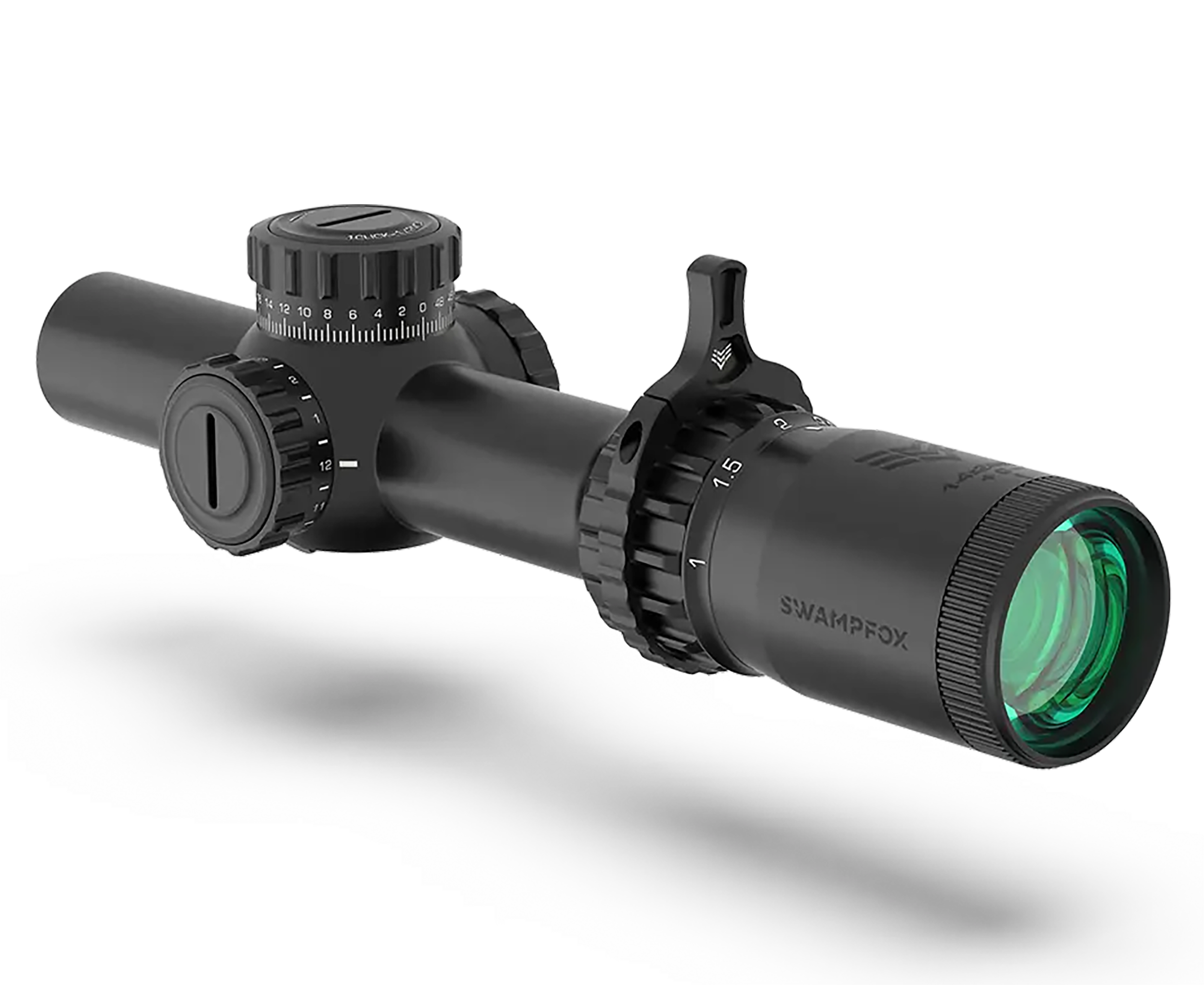 Tomahawk Ii Lpvo 1-4x24mm Sfp Illuminated Rifle Scope - Tomahawk Ii Lpvo 1-4x24mm Sfp Illuminated Green Bfo Black